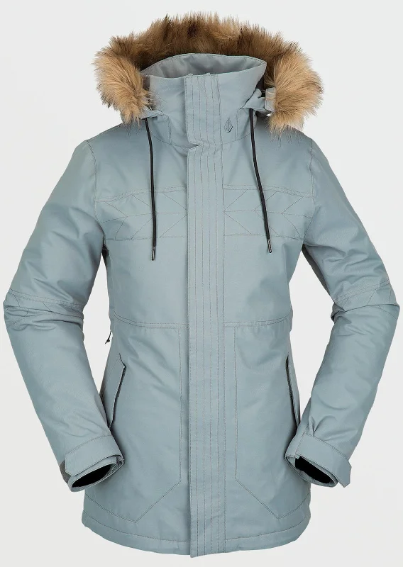 Volcom Women's Fawn Insulated Jacket Belted Jacket Elasticated Jacket Padded Jacket Volcom Women's Fawn Insulated Jacket Belted Jacket Elasticated Jacket Padded Jacket