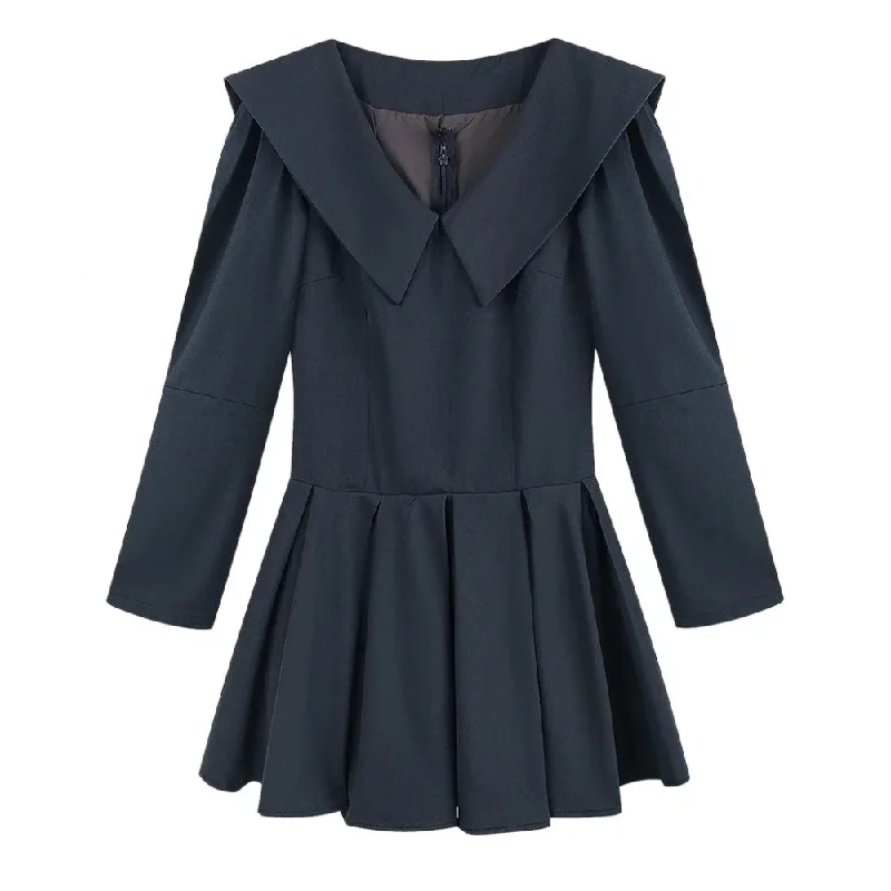 WONI MINI DRESS Fashionable Lace-Trim Mini Dress