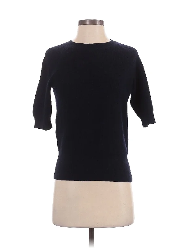 Cashmere Pullover Sweater Front Pockets Side Pockets Patch Pockets