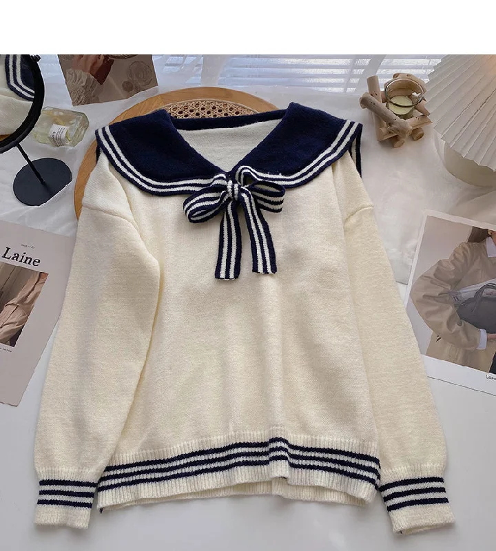 Contrast lace up Navy neck sweater female  6075 Mesh Blend Leather Blend Suede Blend