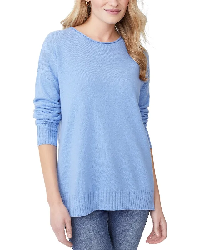J.McLaughlin Yvette Cashmere Sweater Plaid Sweater Polka Dot Checkered