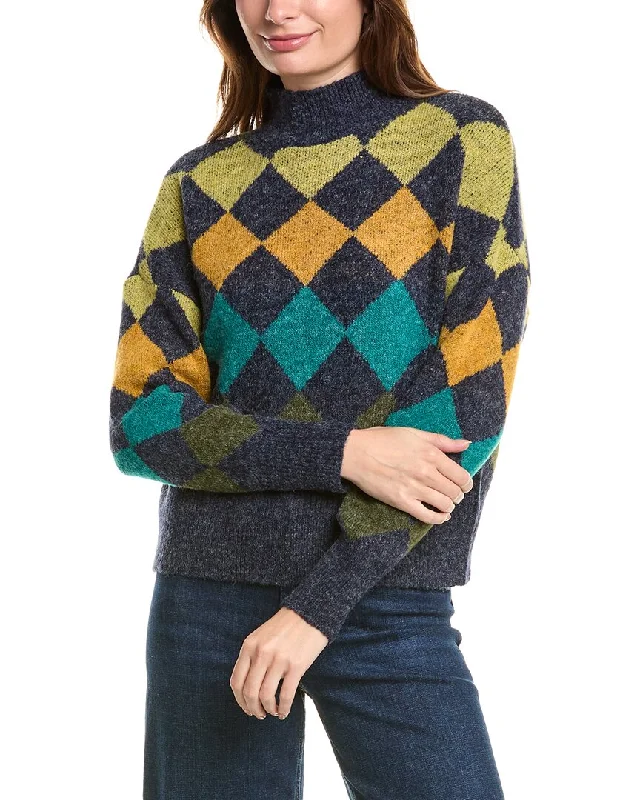 Joseph A. Turtleneck Sweater Cotton Fabric Linen Fabric Terry Fabric