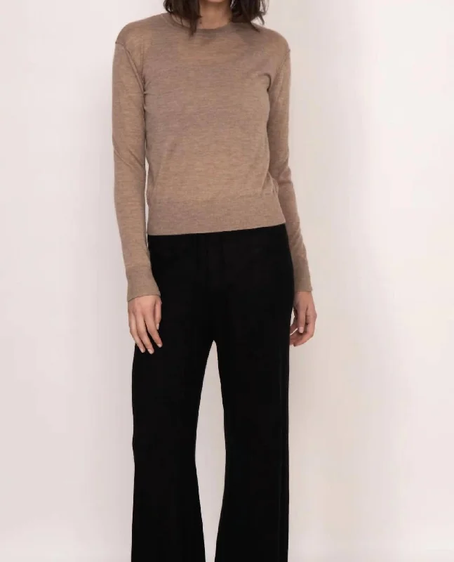 Marguerite Paper Thin Cashmere Sweater In Mocha Chenille Fabric Brocade Fabric Lace Fabric Marguerite Paper Thin Cashmere Sweater In Mocha Chenille Fabric Brocade Fabric Lace Fabric