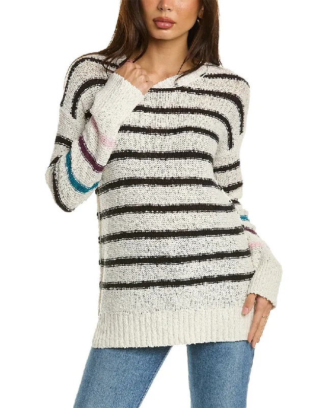 Michael Stars Hanson Sweater Cashmere Blend Cotton Blend Poly Blend