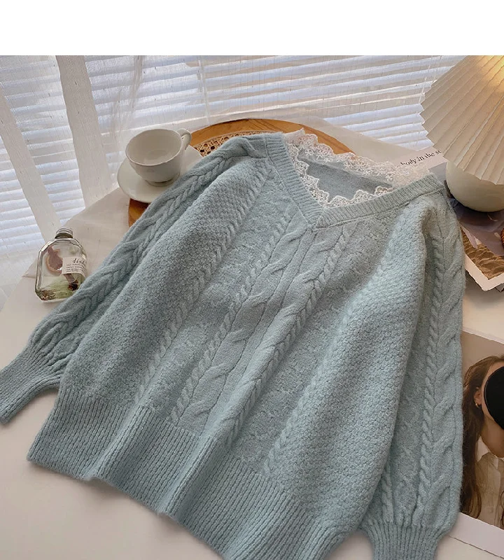 New Korean loose design long sleeve twist sweater 5956 Beaded Sweater Sequined Faux Fur New Korean loose design long sleeve twist sweater 5956 Beaded Sweater Sequined Faux Fur
