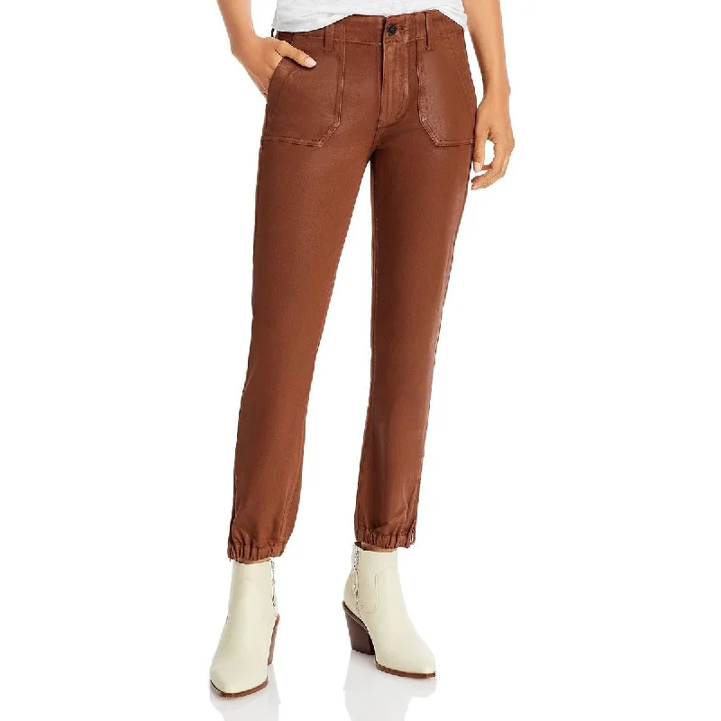 Paige Womens Mayslie Denim Coated Jogger Jeans Casual Skinny Fit Jeans