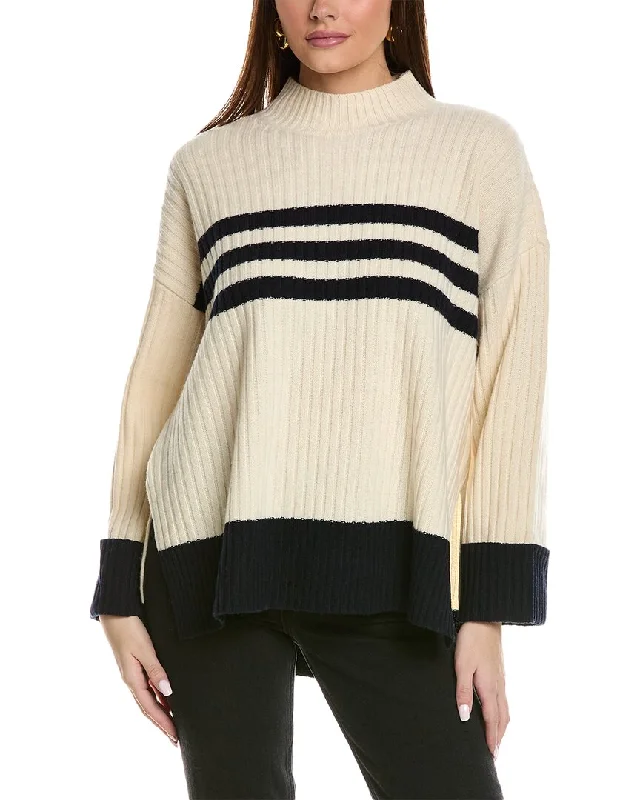 Reiss Misha Striped Rib Wool Jumper Casual Formal Business