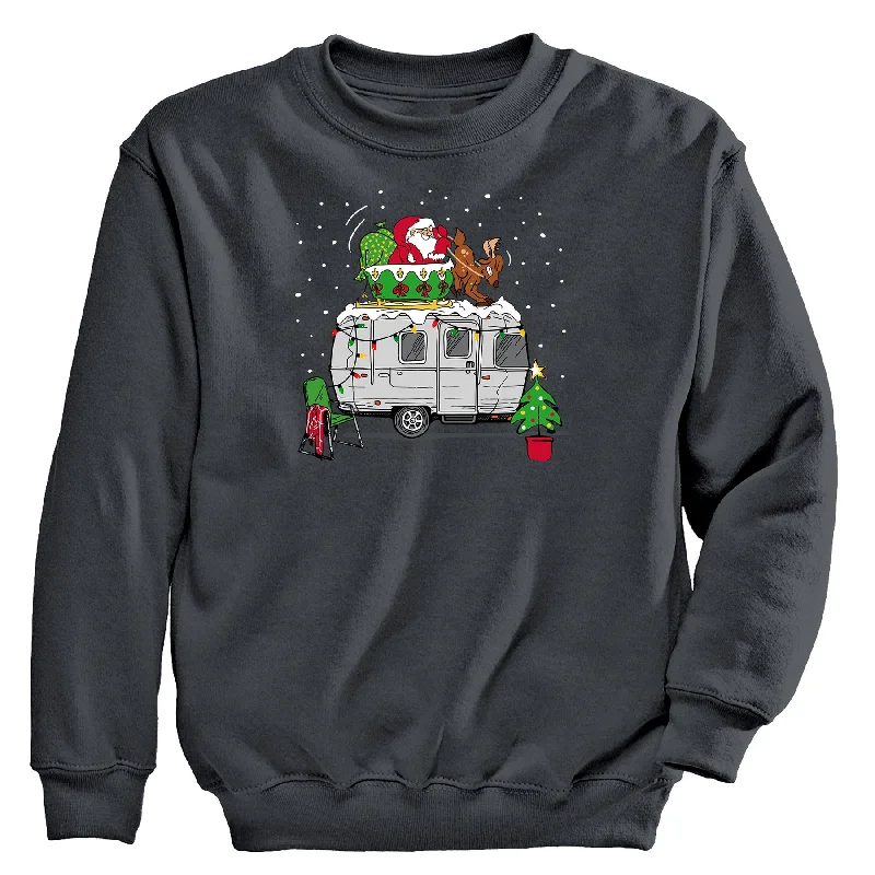 Airstream Santa Soft Landing Sweatshirt Hoodie with Elastic Cuffs Stretchable Comfortable
