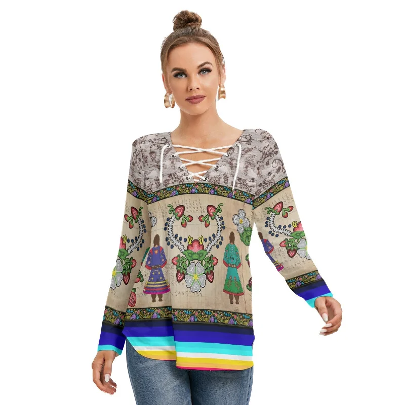 Aunties Gifts Women's Long Sleeve Neckline Tie Sweatshirt Hoodie with Neon Bright Vibrant Aunties Gifts Women's Long Sleeve Neckline Tie Sweatshirt Hoodie with Neon Bright Vibrant