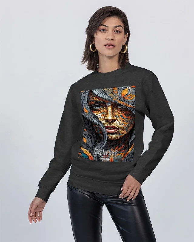 Beautiful Mosaic White Sister Unisex Premium Crewneck Sweatshirt | Lane Seven Hooded Sweatshirt Casual Wear Street Style Beautiful Mosaic White Sister Unisex Premium Crewneck Sweatshirt | Lane Seven Hooded Sweatshirt Casual Wear Street Style