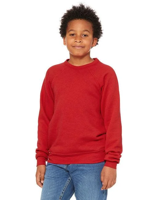 Bella + Canvas Youth Sponge Fleece Raglan Sweatshirt 3901Y Cotton Hoodie Fleece Lining Warmth Bella + Canvas Youth Sponge Fleece Raglan Sweatshirt 3901Y Cotton Hoodie Fleece Lining Warmth