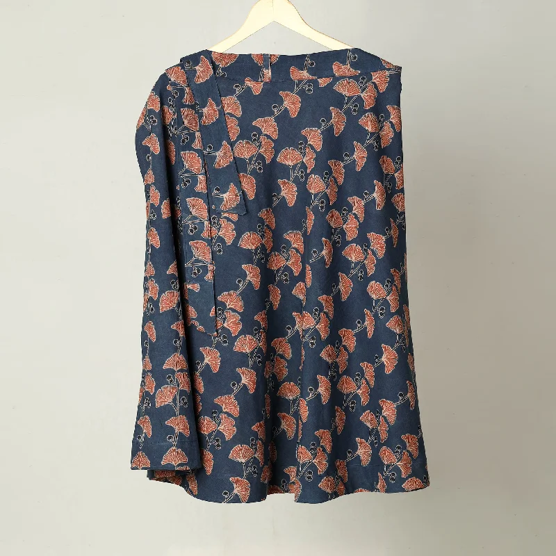Block Print Cotton Wrap Around Ajrakh Skirt 43 cashmere skirt fine
