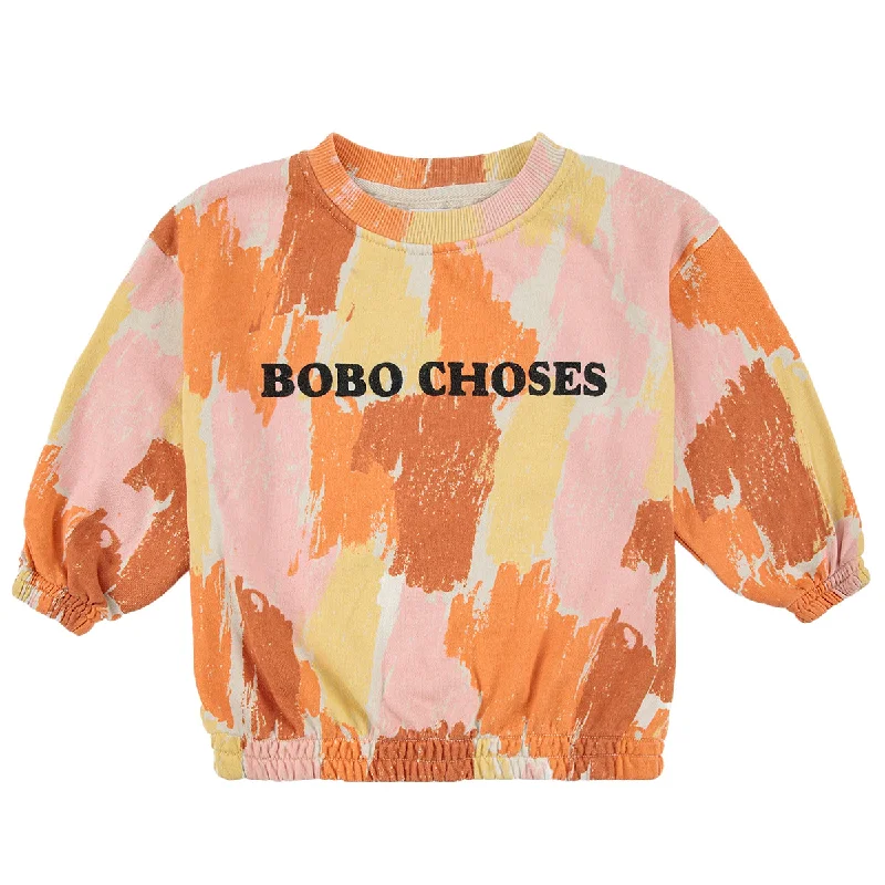Bobo Choses Shadows All Over Sweatshirt Zip Hoodie Drawstring Kangaroo Pocket