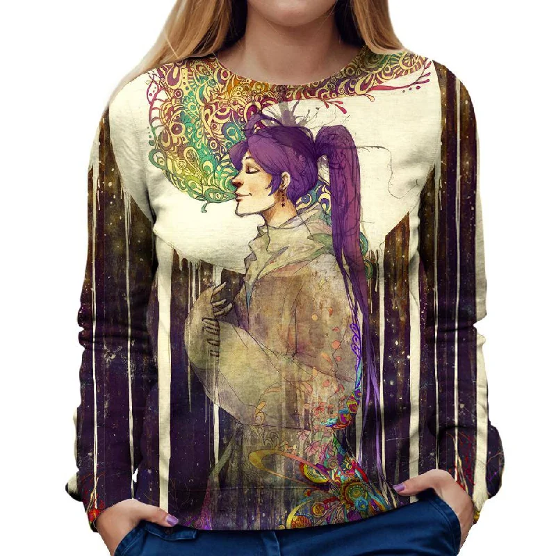 Compassion Womens Sweatshirt Hoodie with Pattern Geometric Abstract