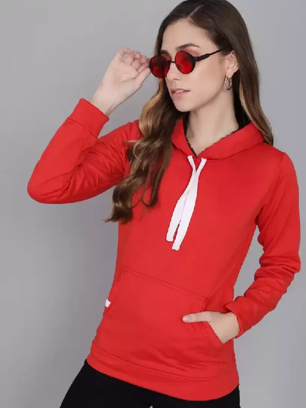 TANDUL  Full Sleeve Solid Women Sweatshirt Hoodie Sweatshirt Pullover