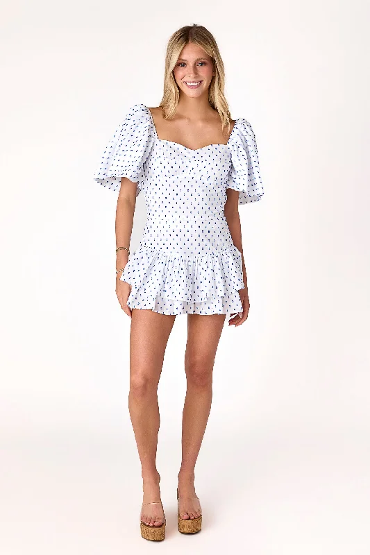 Draper Skirt Swiss Dot chiffon skirt floaty