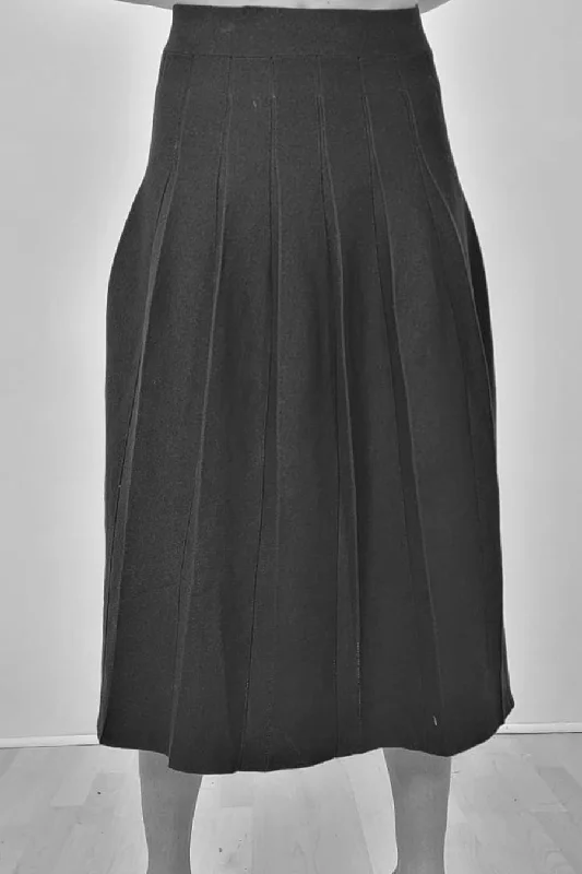 F21042 SKIRT (KHAKI, BLK) spandex blend skirt