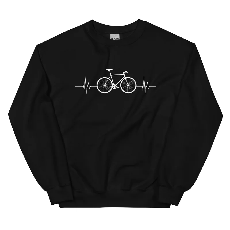 Fahrrad Herzschlag - Sweatshirt (Unisex) Hoodie with Reflective Safety Nightwear