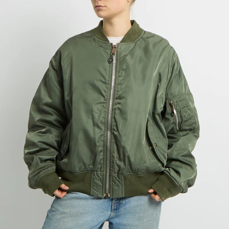 Flight Style Bomber Jacket - UK 16