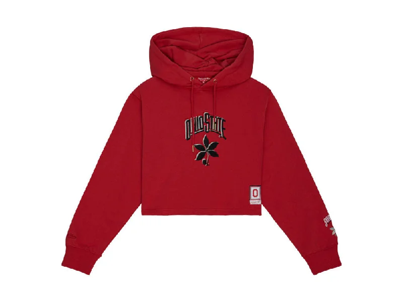 Women's Golden Hour Crop Hoodie Hoodie with Applique Textured Unique