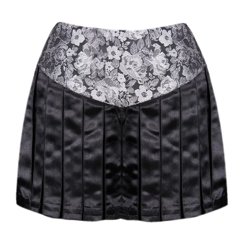 Gwyneira Brocade Skirt flowy skirt hem