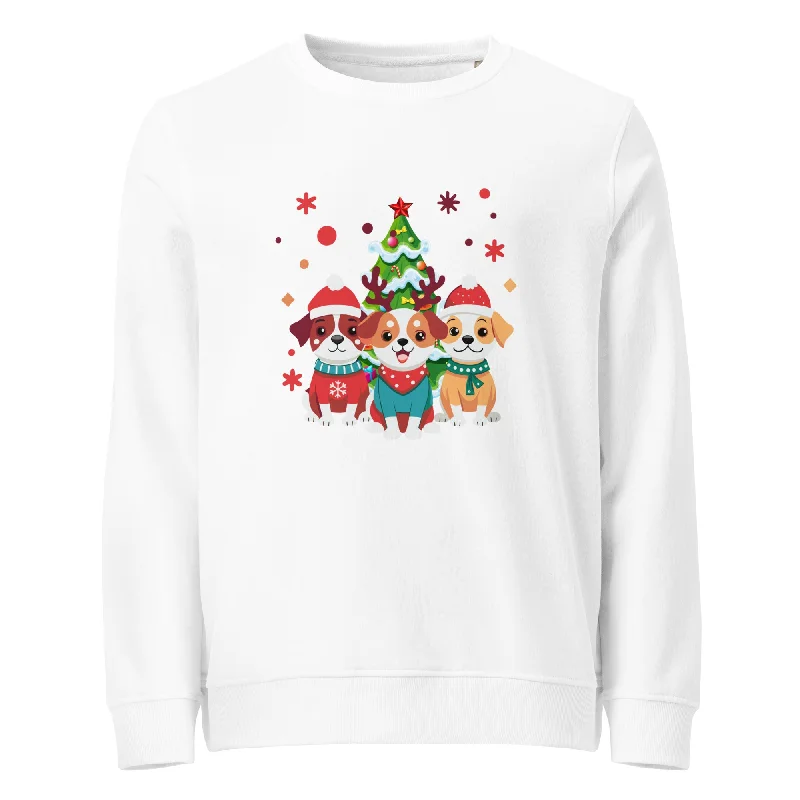 Holiday Cheer Graphics Women Organic Sweatshirt Hoodie Jacket Zipper Layering