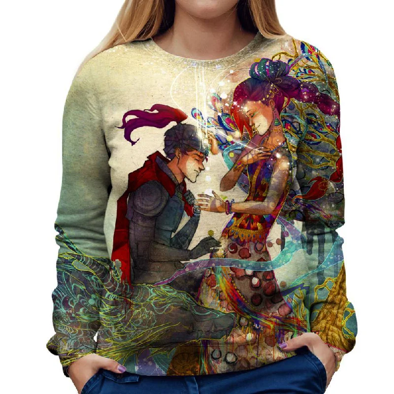 Hopeless Wanderer Womens Sweatshirt Hoodie with Rolled Sleeves Casual Relaxed
