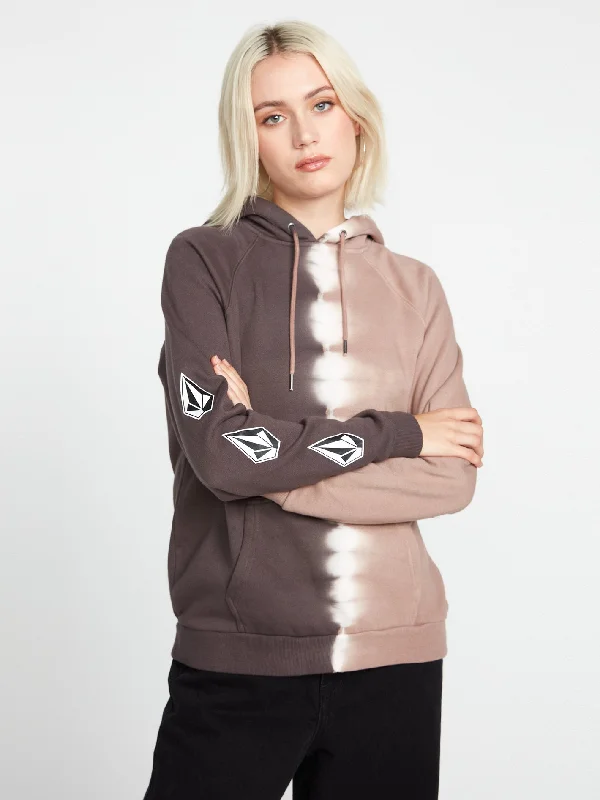 Iconic Stone Hoodie - Espresso Hoodie with Set-In Sleeves Structured Classic