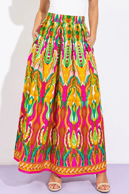 CHASING THE SUN WOVEN SKIRT leather skirt durable