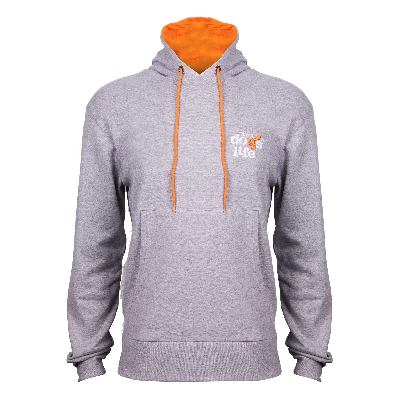 Over Head Hoodie - Sport Grey Hoodie with Slim Fit Tailored Modern