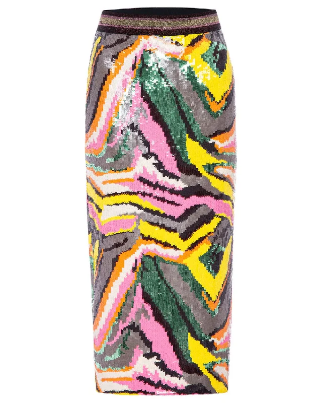 Pop Art Liza Skirt wool skirt sturdy