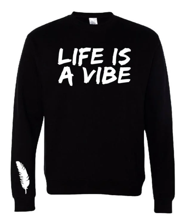 Men and Women’s “Life is a Vibe” Sweatshirts in a variety of colors Hoodie with Lace Feminine Delicate Men and Women’s “Life is a Vibe” Sweatshirts in a variety of colors Hoodie with Lace Feminine Delicate