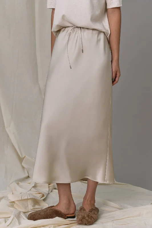 Muriel Satin Skirt lightweight skirt design