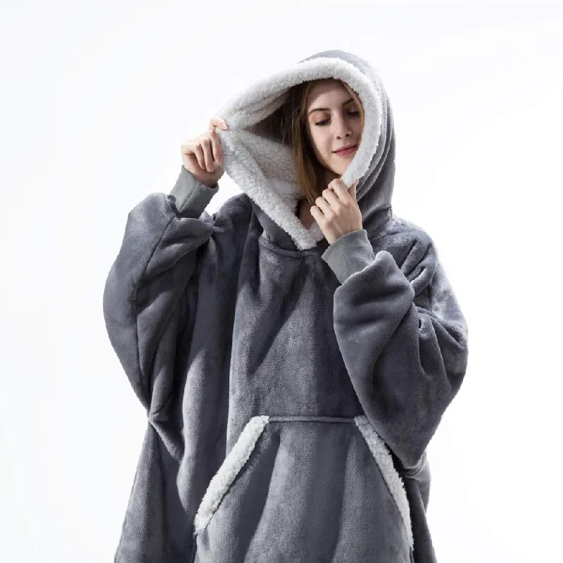 Oversized Hoodie Blanket With Sleeves Sweatshirt Plaid Winter Fleece Hoody Women Pocket Female Hooded Sweat Oversize Femme Hoodie with Magnetic Closure Innovative Modern Oversized Hoodie Blanket With Sleeves Sweatshirt Plaid Winter Fleece Hoody Women Pocket Female Hooded Sweat Oversize Femme Hoodie with Magnetic Closure Innovative Modern