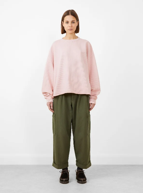 Pam Sweatshirt Pink Hoodie with Lace Feminine Delicate