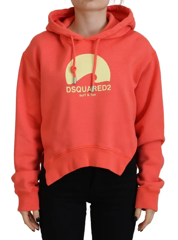 Pink Logo Print Cotton Hoodie Sweatshirt Sweater Hoodie with Relaxed Fit Easy Casual Pink Logo Print Cotton Hoodie Sweatshirt Sweater Hoodie with Relaxed Fit Easy Casual