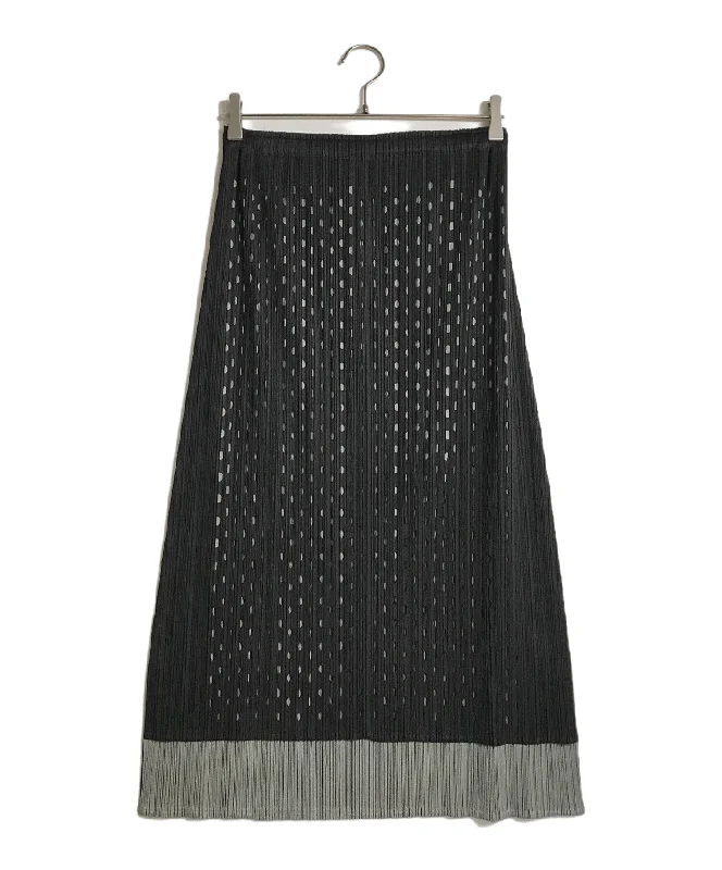 [Pre-owned] PLEATS PLEASE Double-dot pleated skirt PP51-JG566 lace skirt romantic