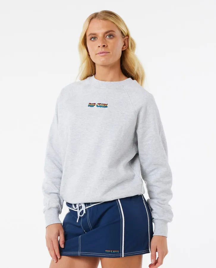 Rip Curl Womens Sweatshirt Steph Gilmore Graphic Crew Hoodie with Strings Custom Fit Adjustable
