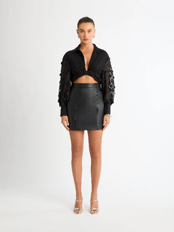 RIVAL MINI SKIRT wool skirt thick