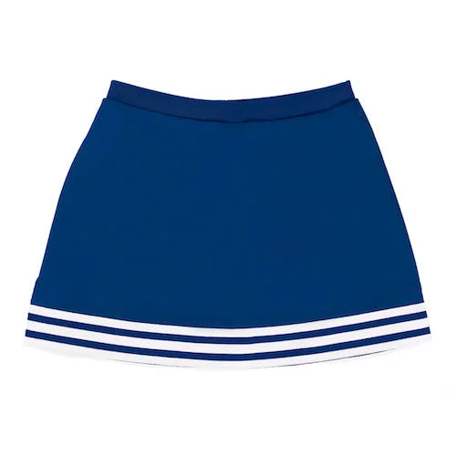 Royal Blue A-Line Tailgate Skirt silk skirt elegant