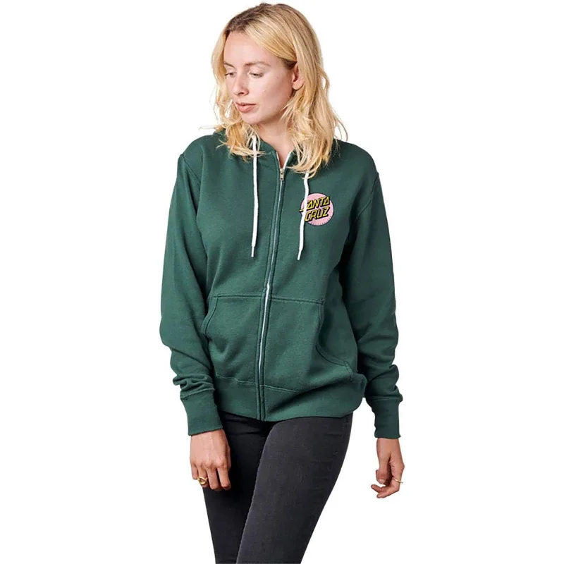 Santa Cruz Other Dot LW Women's Hoody Zip Sweatshirts (Brand New) Hoodie with Pattern Geometric Abstract Santa Cruz Other Dot LW Women's Hoody Zip Sweatshirts (Brand New) Hoodie with Pattern Geometric Abstract