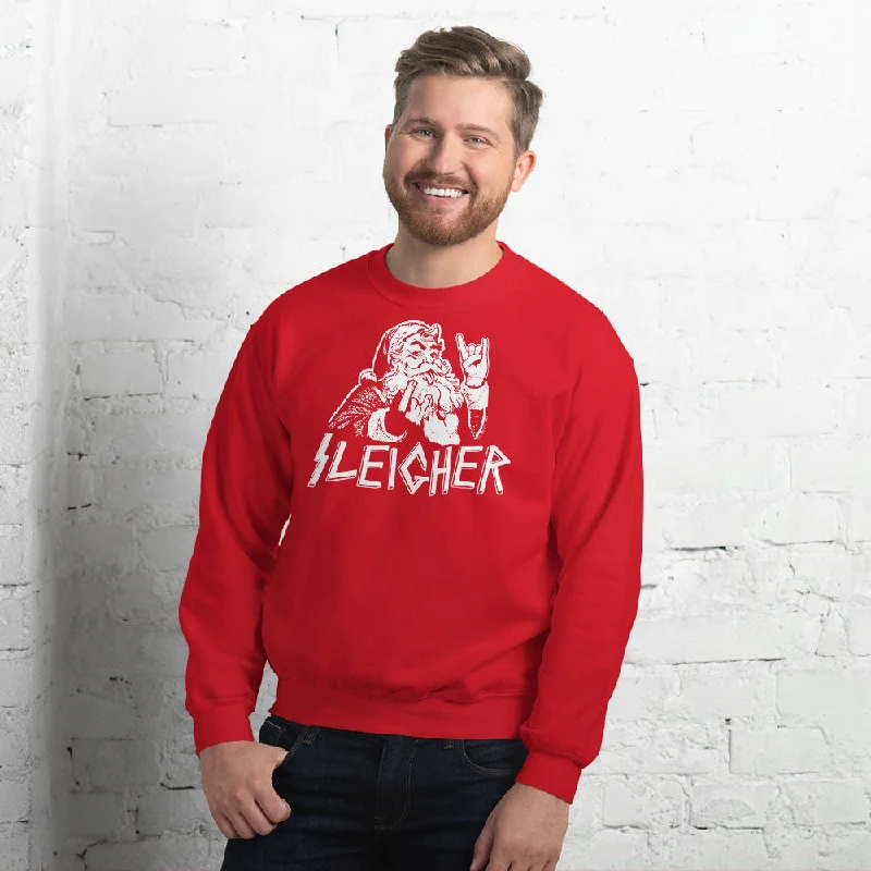 Santa Sleigher Unisex Christmas Sweatshirt Hoodie with Pocket Utility Practical
