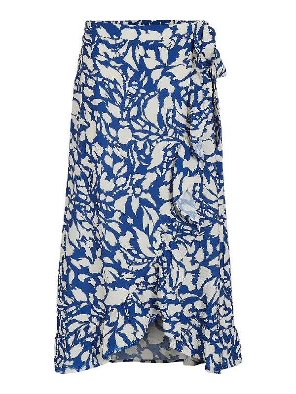 VIALLY Skirt - Mazarine Blue velvet skirt sumptuous