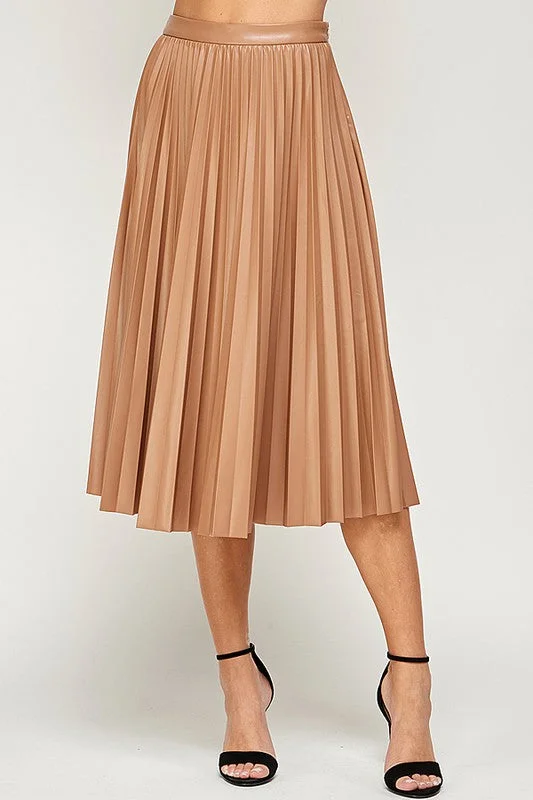 Sophie Leather Skirt chiffon skirt airy