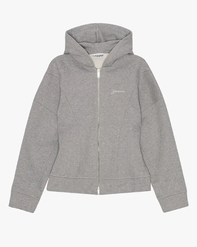Heavy Fleece Zip Hoodie Hoodie with Illustration Artistic Creative