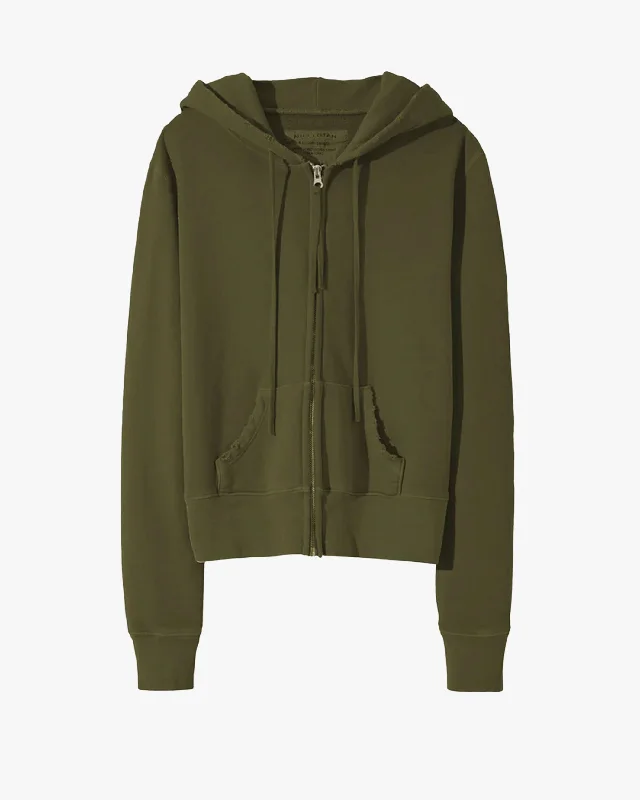 Callie Zip-Up Hoodie Hoodie Dress Longline Feminine