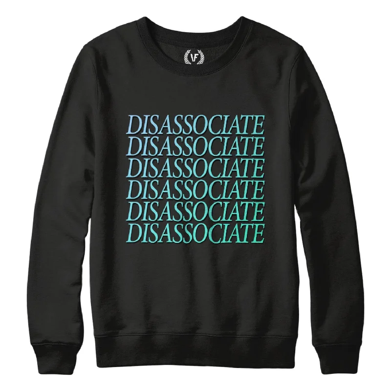DISASSOCIATE : Sweatshirt Hoodie with Print Artistic Unique