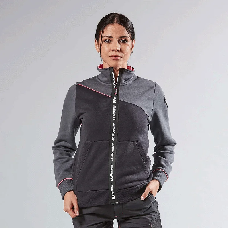 U-POWER URANUS WOMENS SWEATSHIRT WITH ZIP Hoodie Jacket Zipper Layering