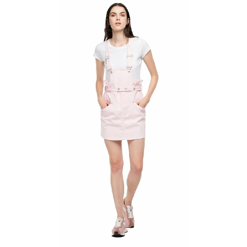 Replay Women's Skirt Bright Pink low waist skirt