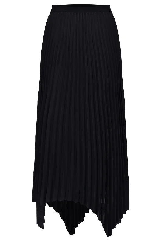 Husk Pia skirt - Black silk skirt luxurious